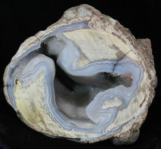 Crystal Filled Dugway Geode (Polished Half) #33168